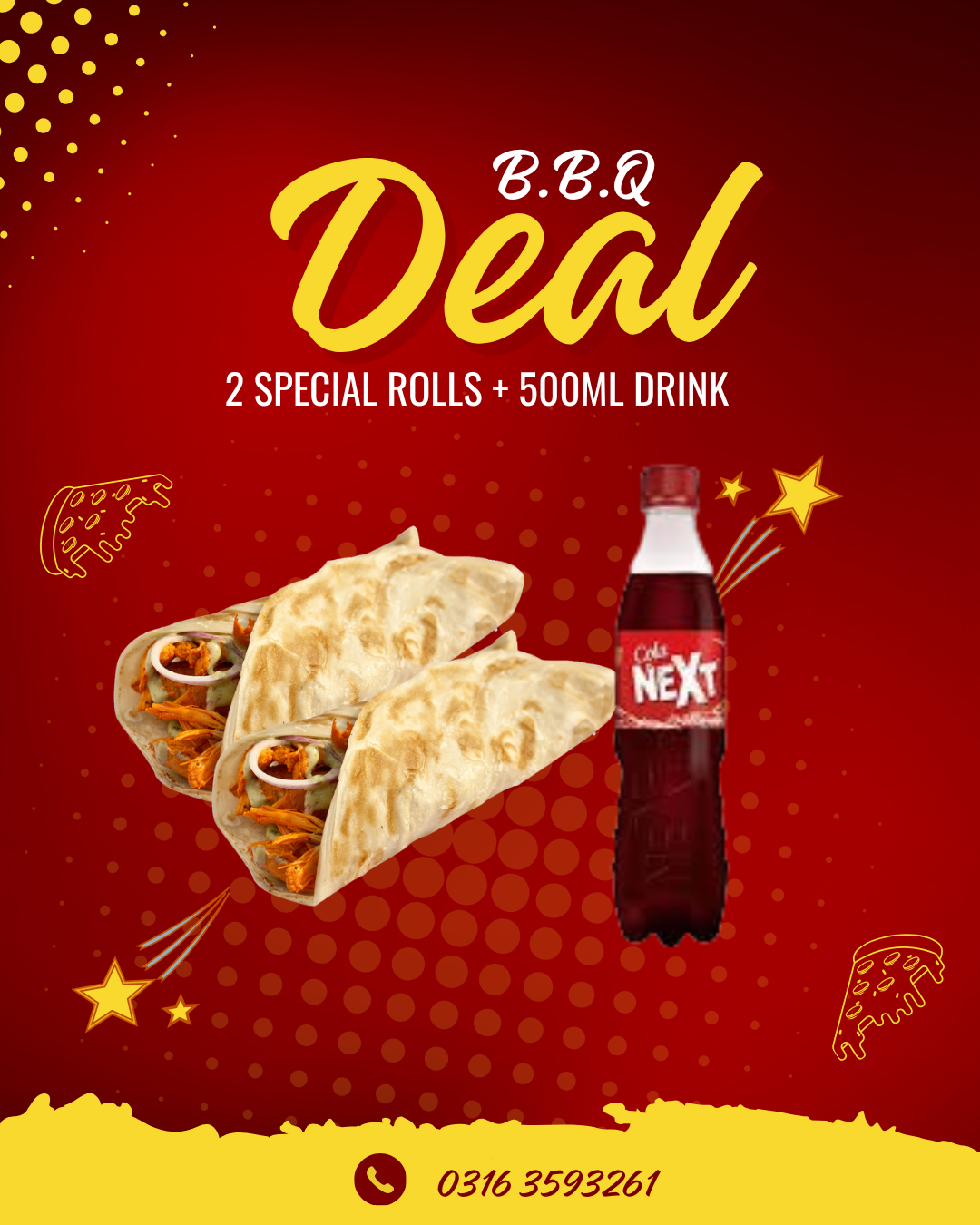 2 SPECIAL ROLLS + 500ML DRINK