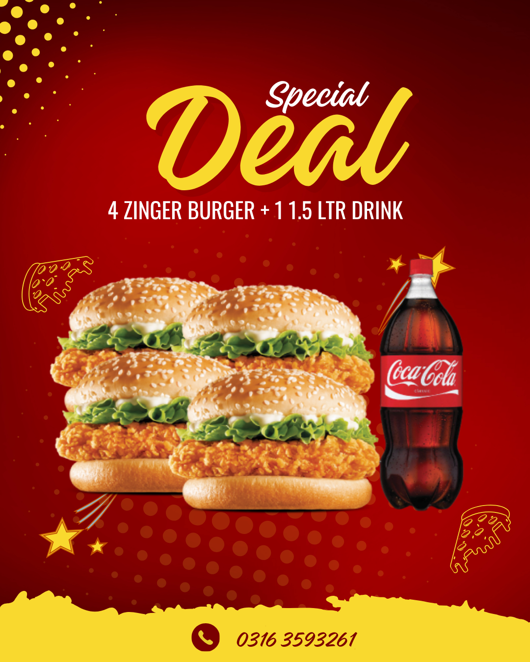 4-Zinger + Drink